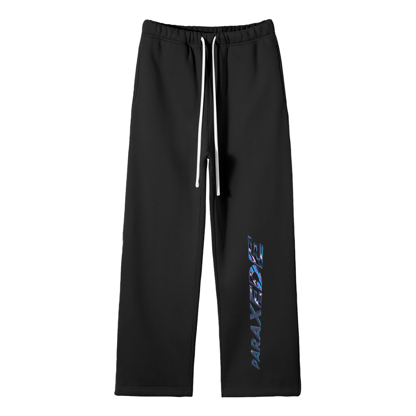Unisex Solid Color Fleece Straight Leg Pants