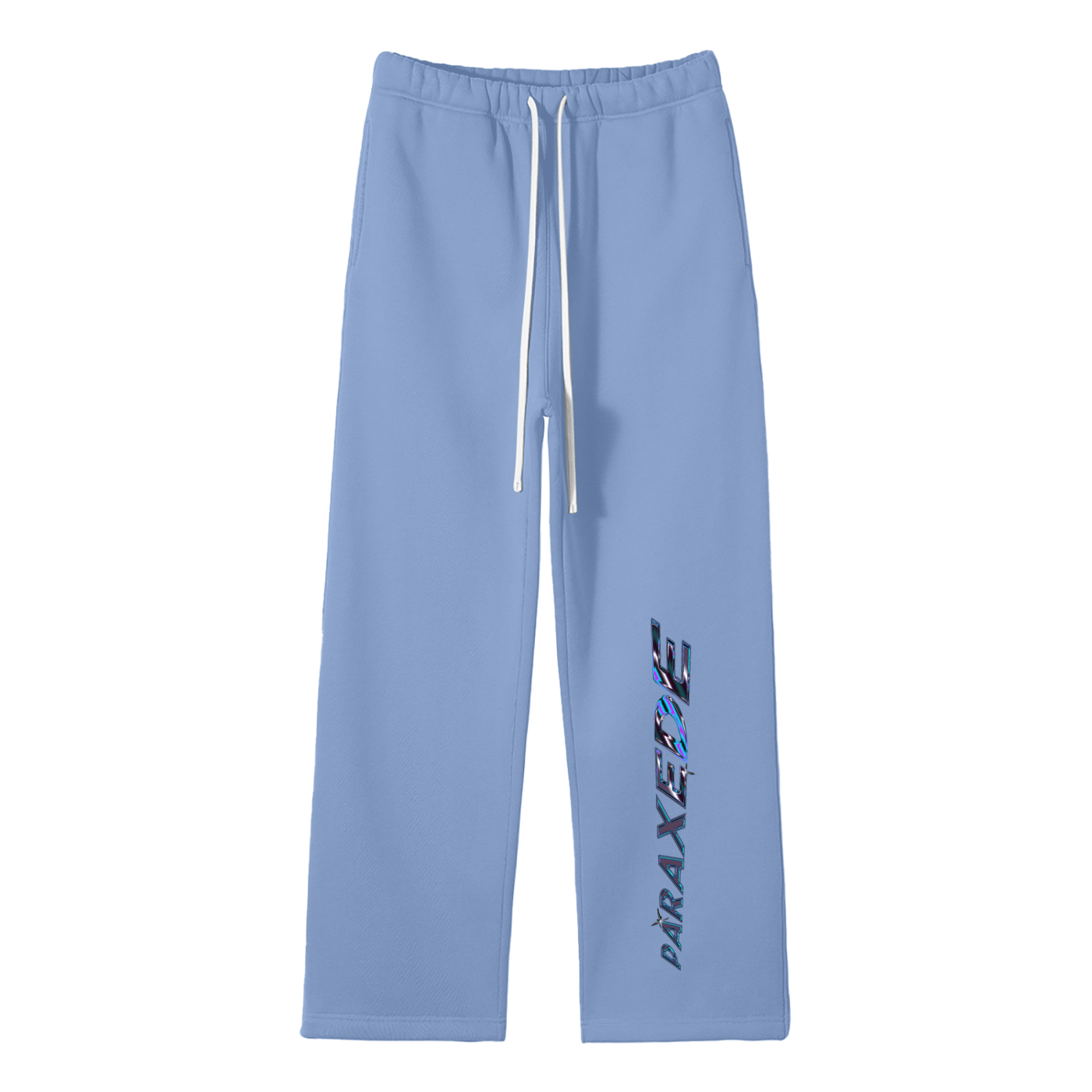 Unisex Solid Color Fleece Straight Leg Pants