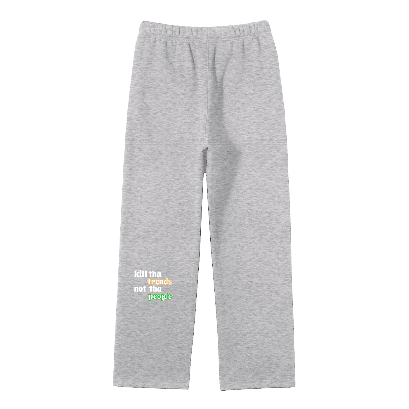 Unisex Solid Color Fleece Straight Leg Pants