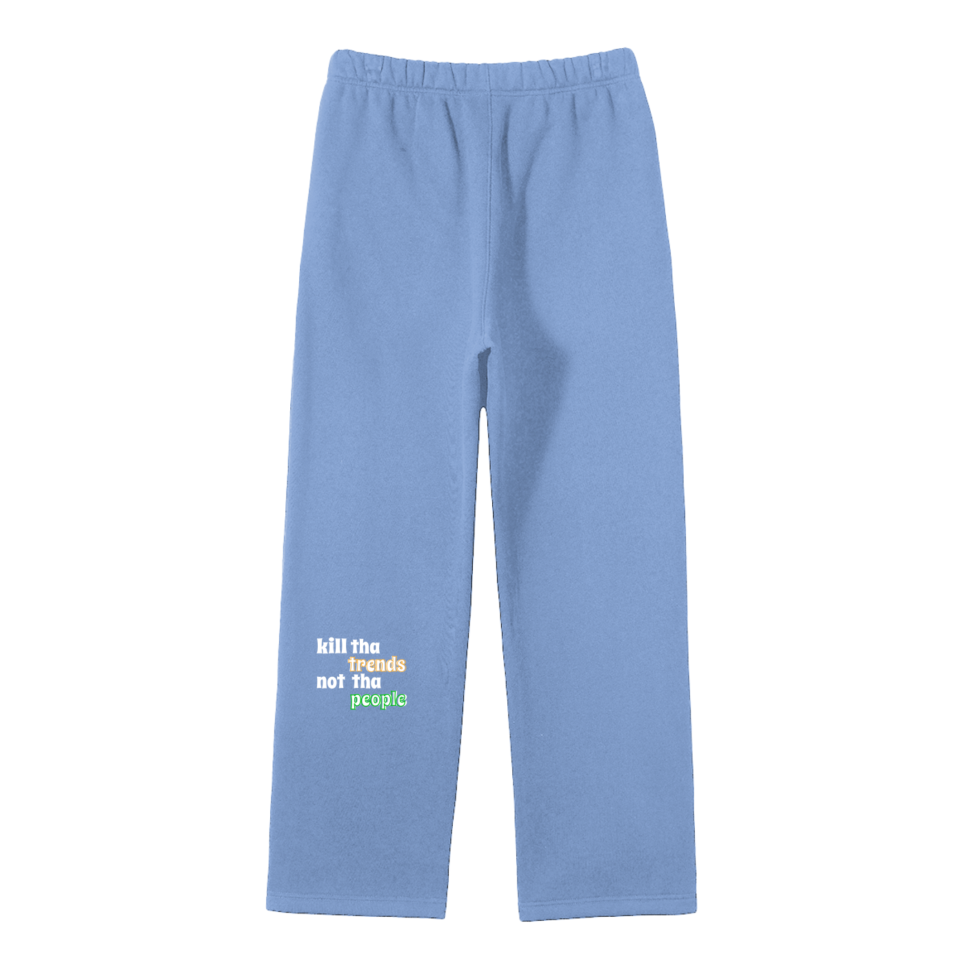 Unisex Solid Color Fleece Straight Leg Pants