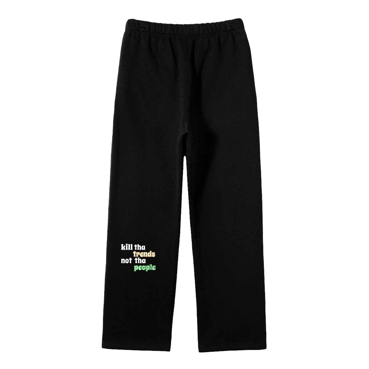 Unisex Solid Color Fleece Straight Leg Pants